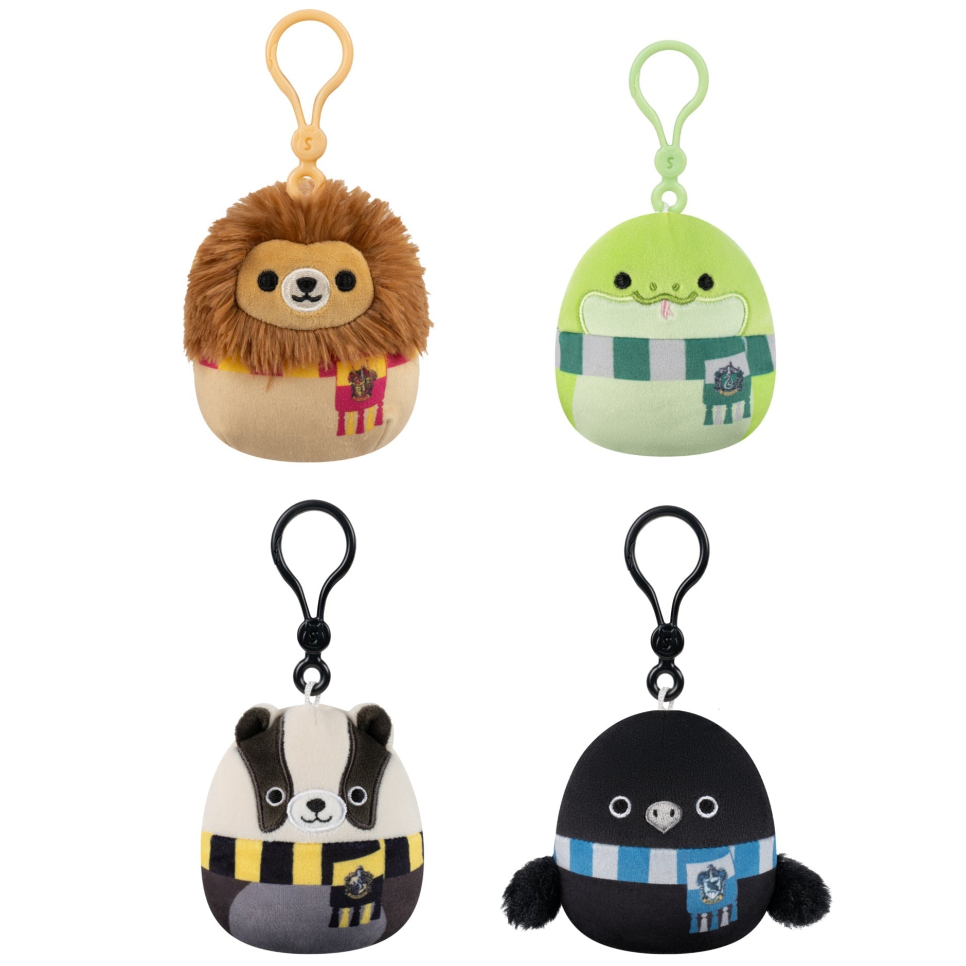 3.5-Inch Harry Potter House Animals Clip 4-Pack
