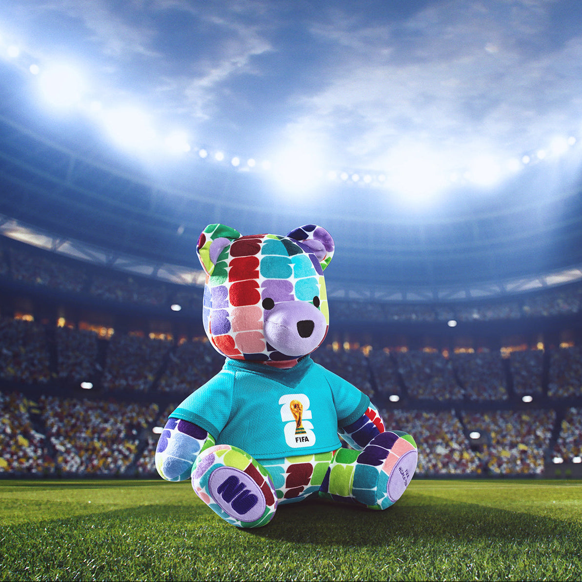 FIFA World Cup 2026 10-Inch Colorful Bear Plush