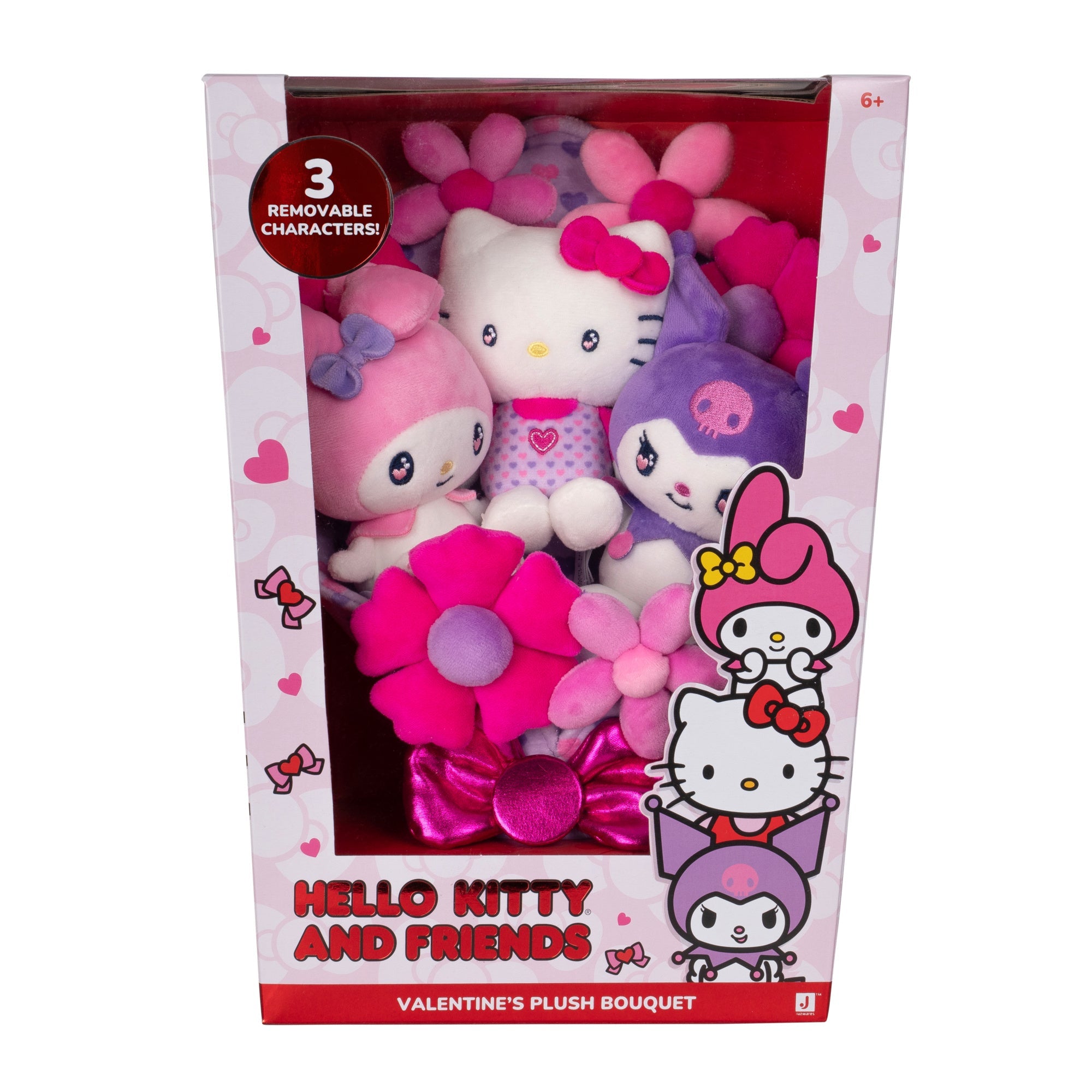 Hello Kitty and Friends  12-Inch Plush Special Valentine’s Bouquet