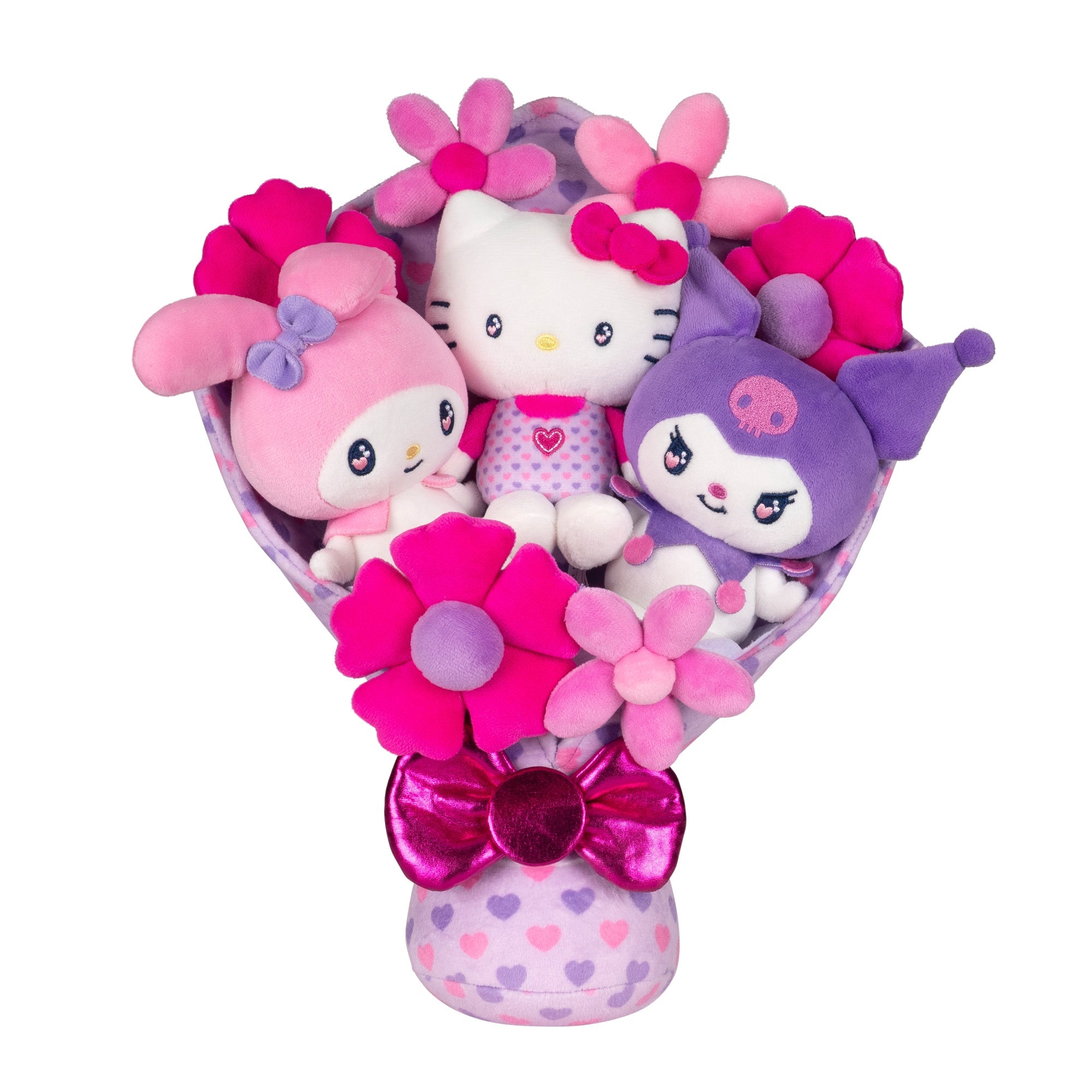 Hello Kitty and Friends  12-Inch Plush Special Valentine’s Bouquet