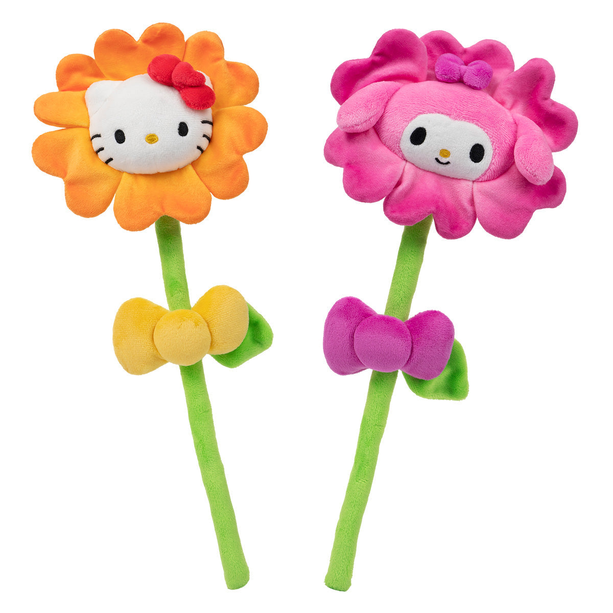 Hello Kitty and Friends 14-Inch Plush Flower 2-Pack - Hello Kitty & My Melody