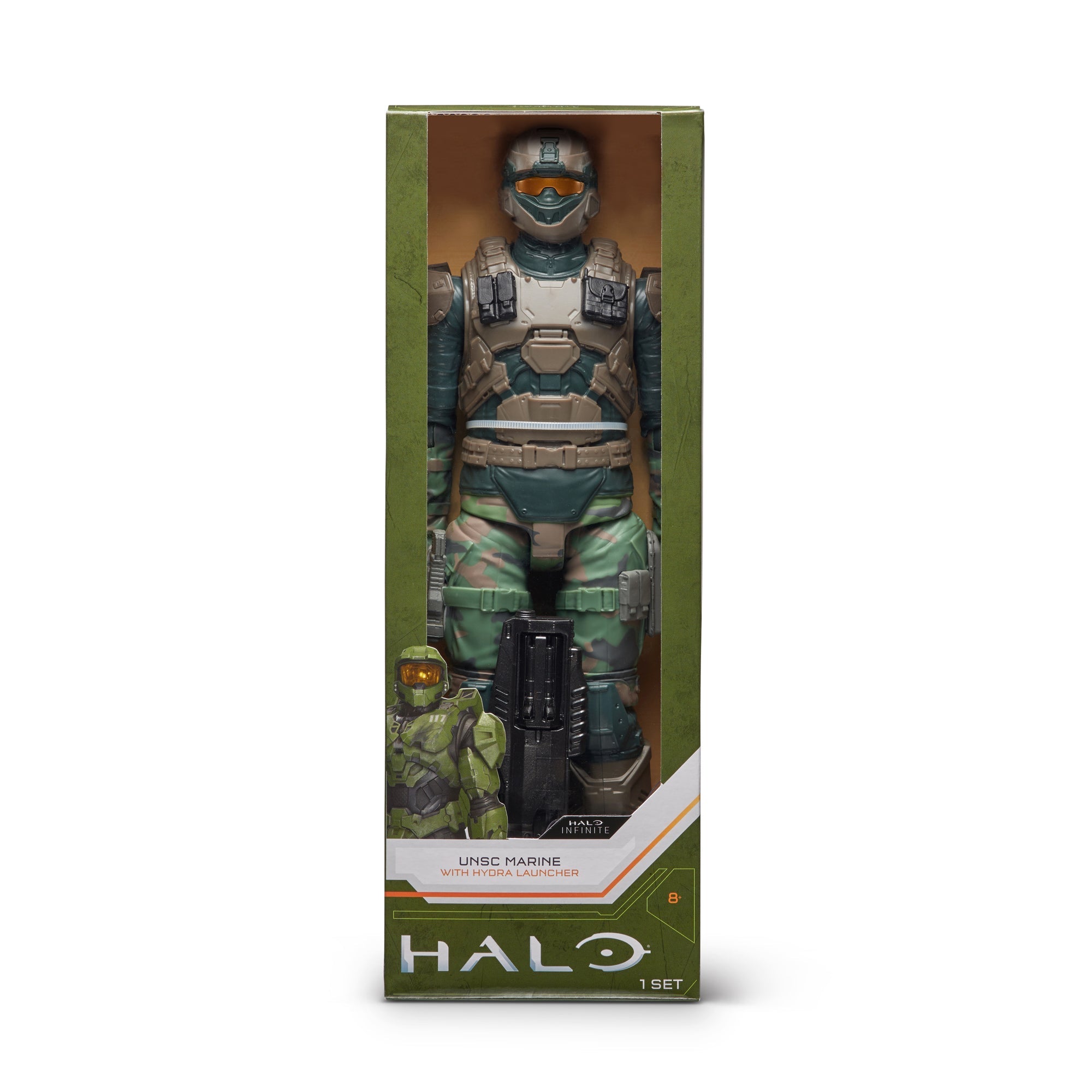 Halo Action Figure - UNSC Marine and Hydra Launcher