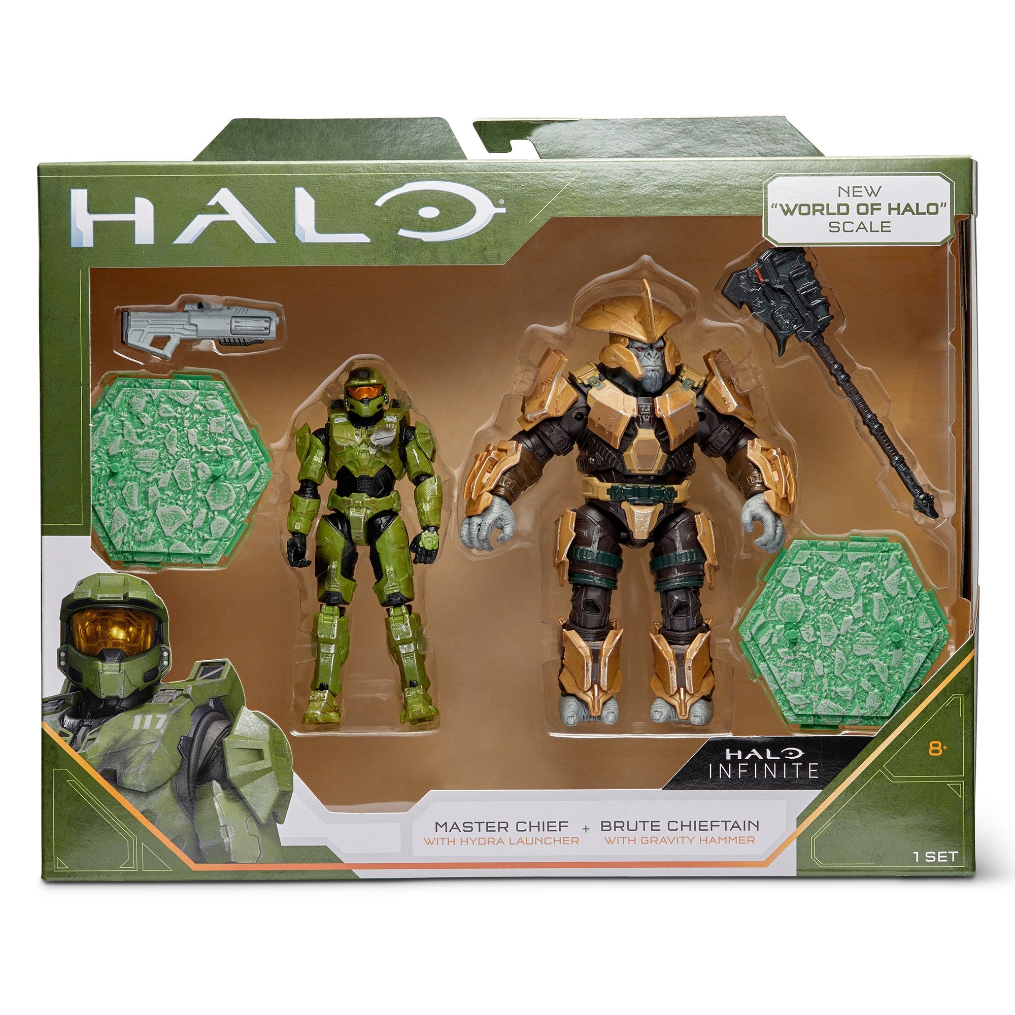 Halo Two Figure Pack - Master Chief vs. Brute Chieftain
