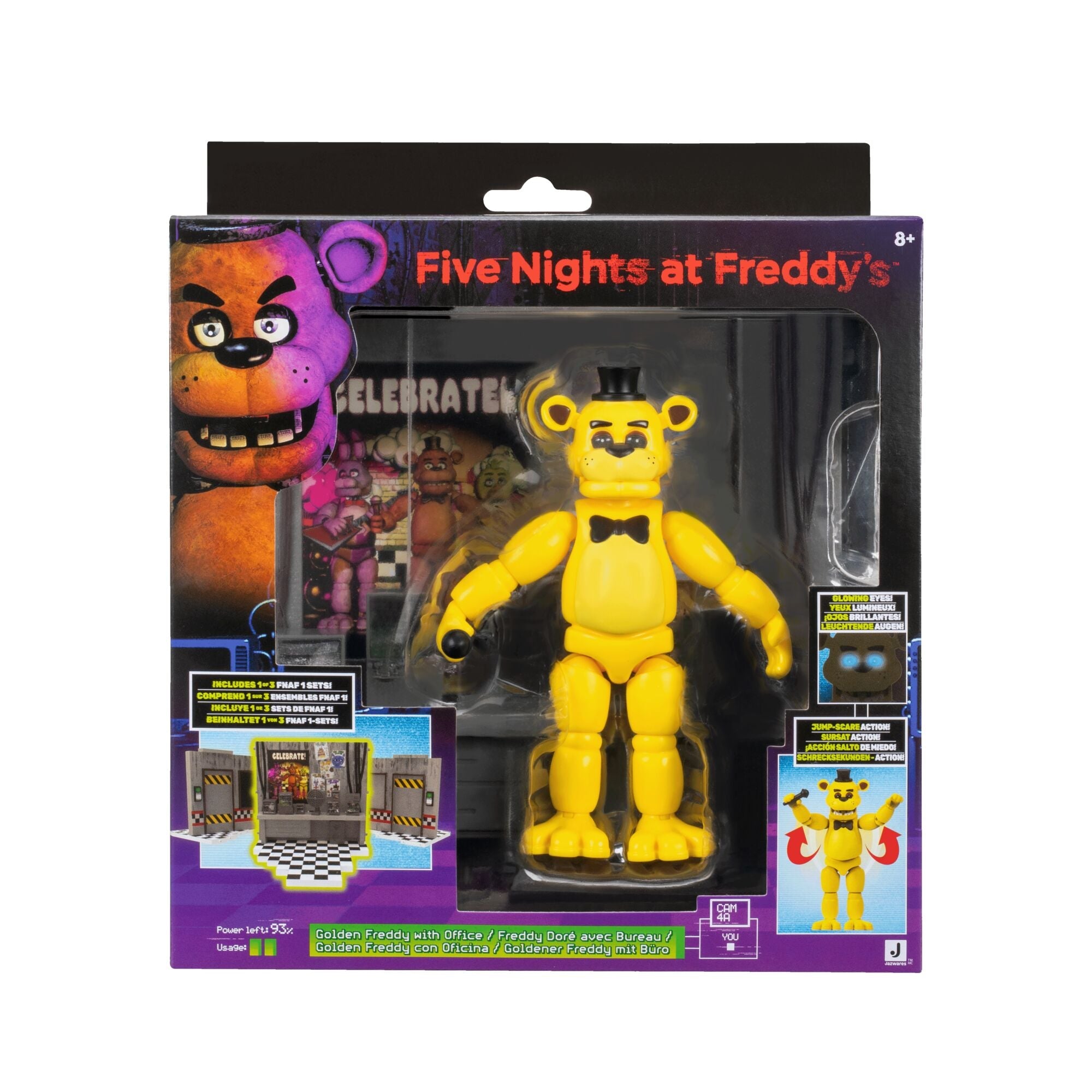 Five Nights at Freddy’s Golden Freddy Office Set - 5-Inch Articulated Figure