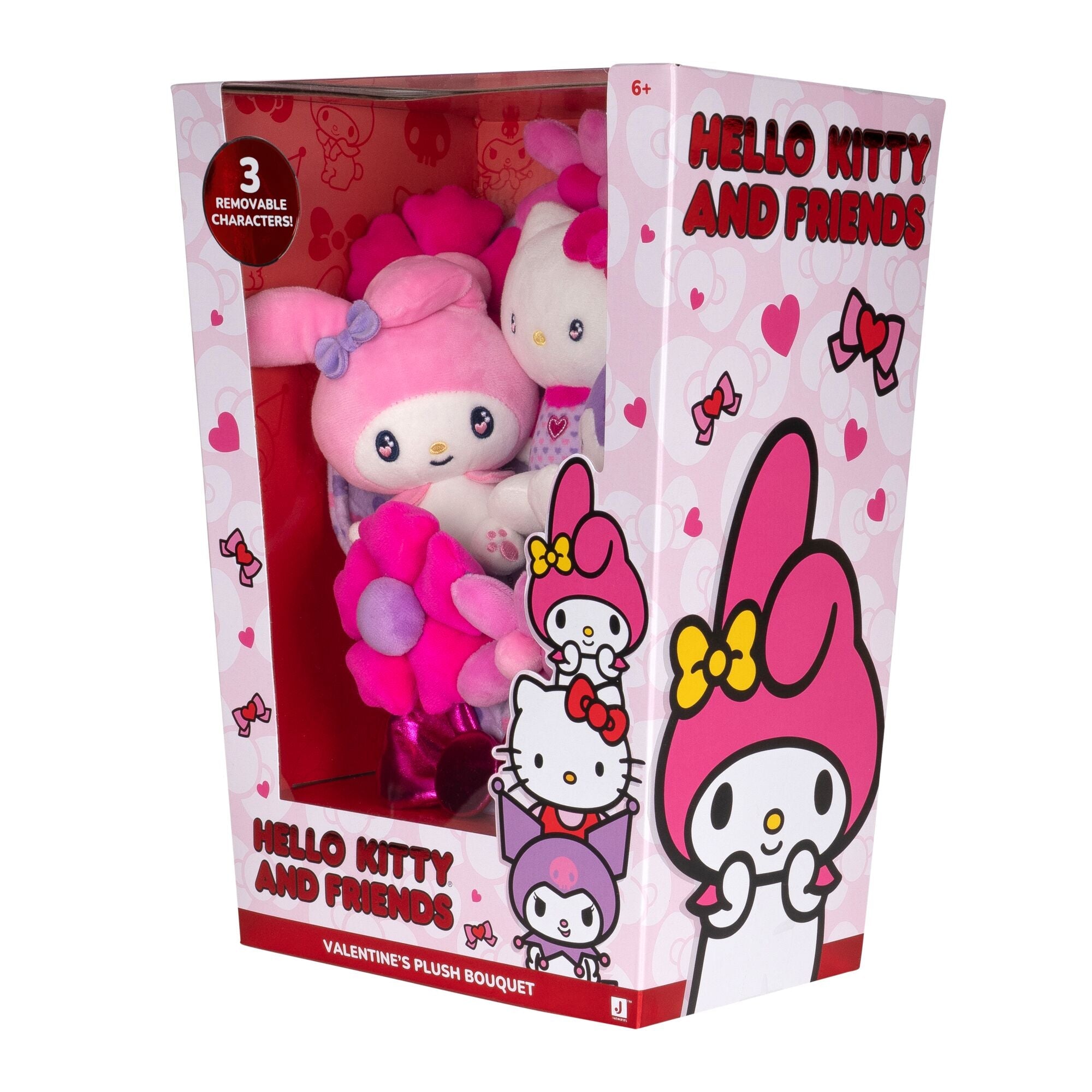 Hello Kitty and Friends  12-Inch Plush Special Valentine’s Bouquet