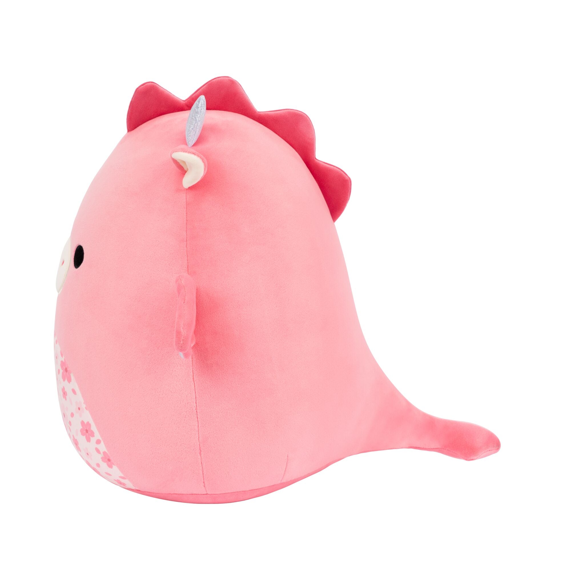 14-Inch Aegi the Pink Dragon with Sakura Print Belly