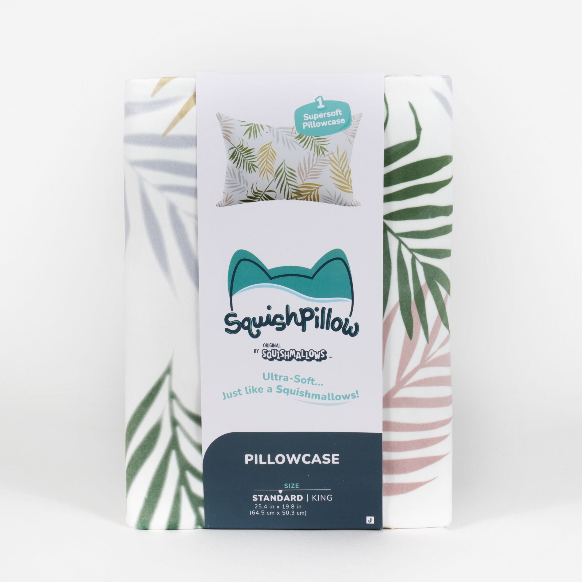 "Palm Fronds" Light SquishPillow Pillowcase (Standard)