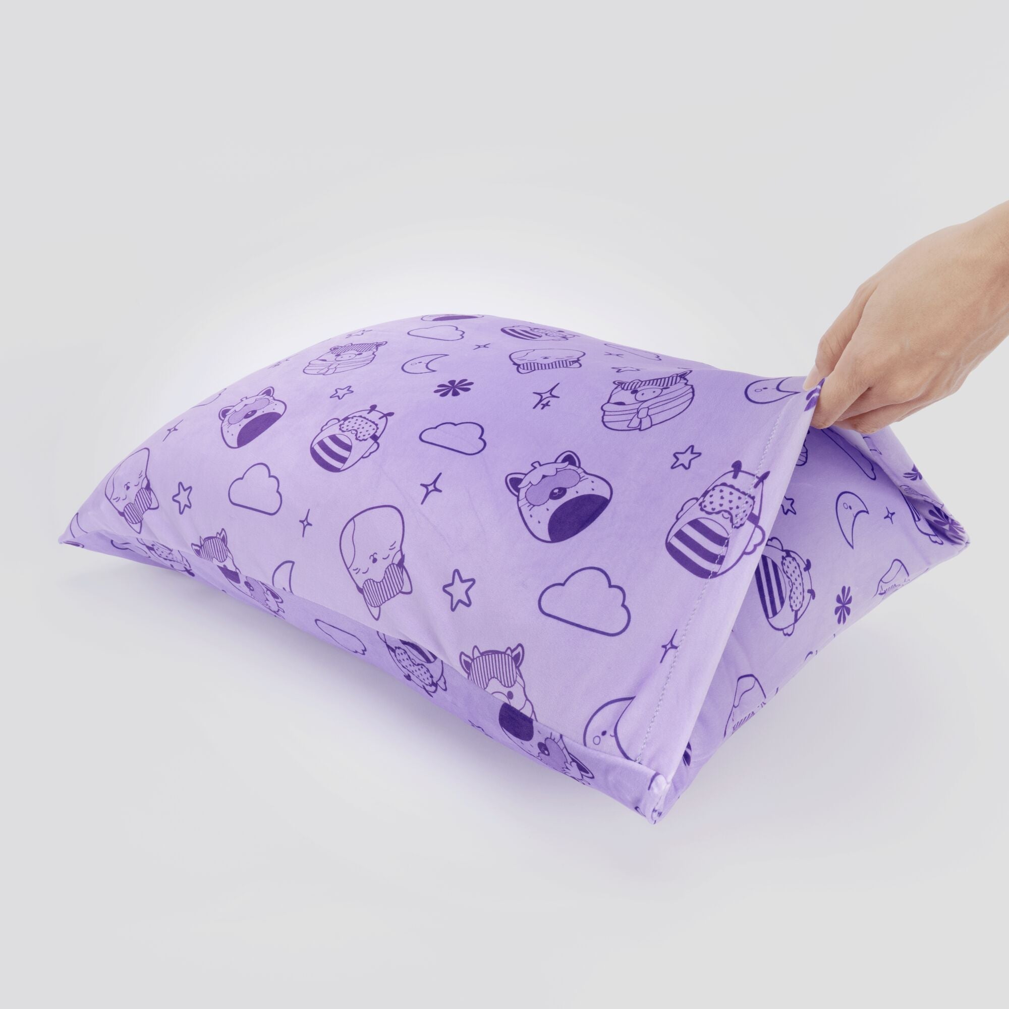 "Lavender Slumber" Purple SquishPillow Pillowcase (Standard)