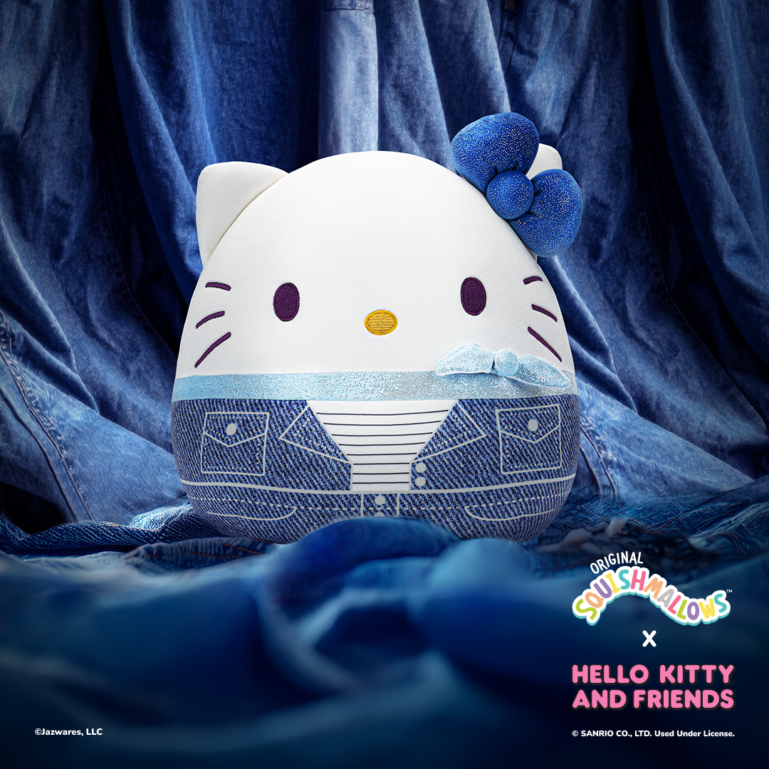Hello Kitty and Friends 12-Inch Denim Hello Kitty Squishmallows