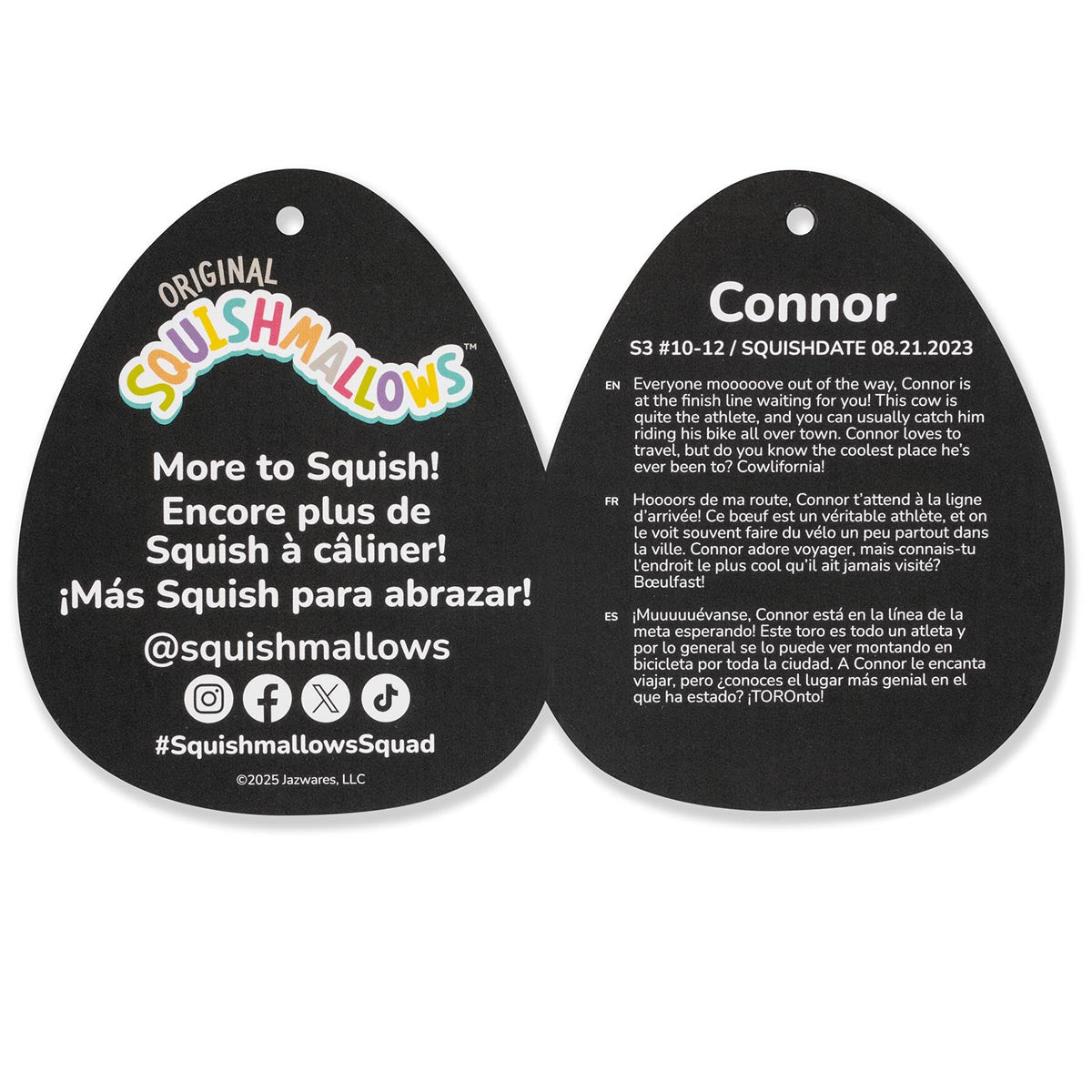 3.5-Inch Select Series Valentine's Cow Clip 2-Pack