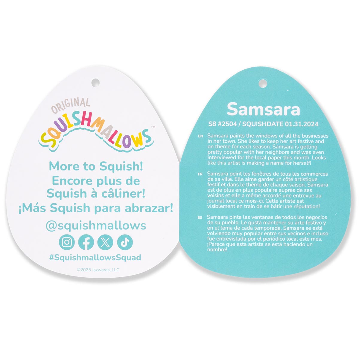 8-Inch Samsara the Teal Chipmunk with Choker