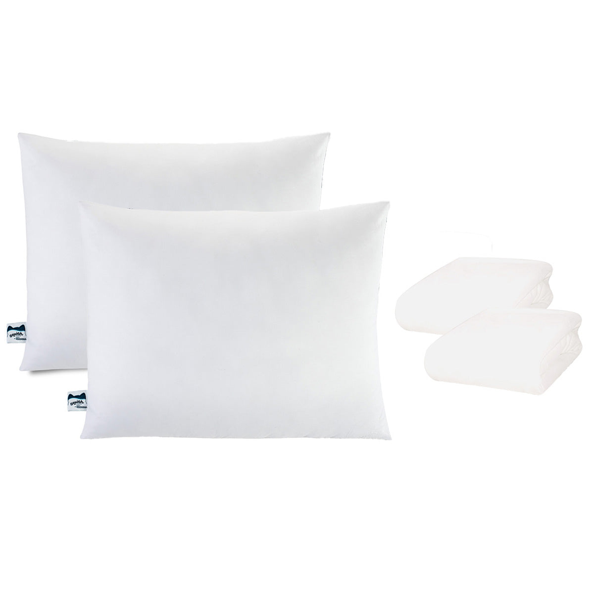 SquishPillow Bed Pillow and Pillowcase 2-Pack