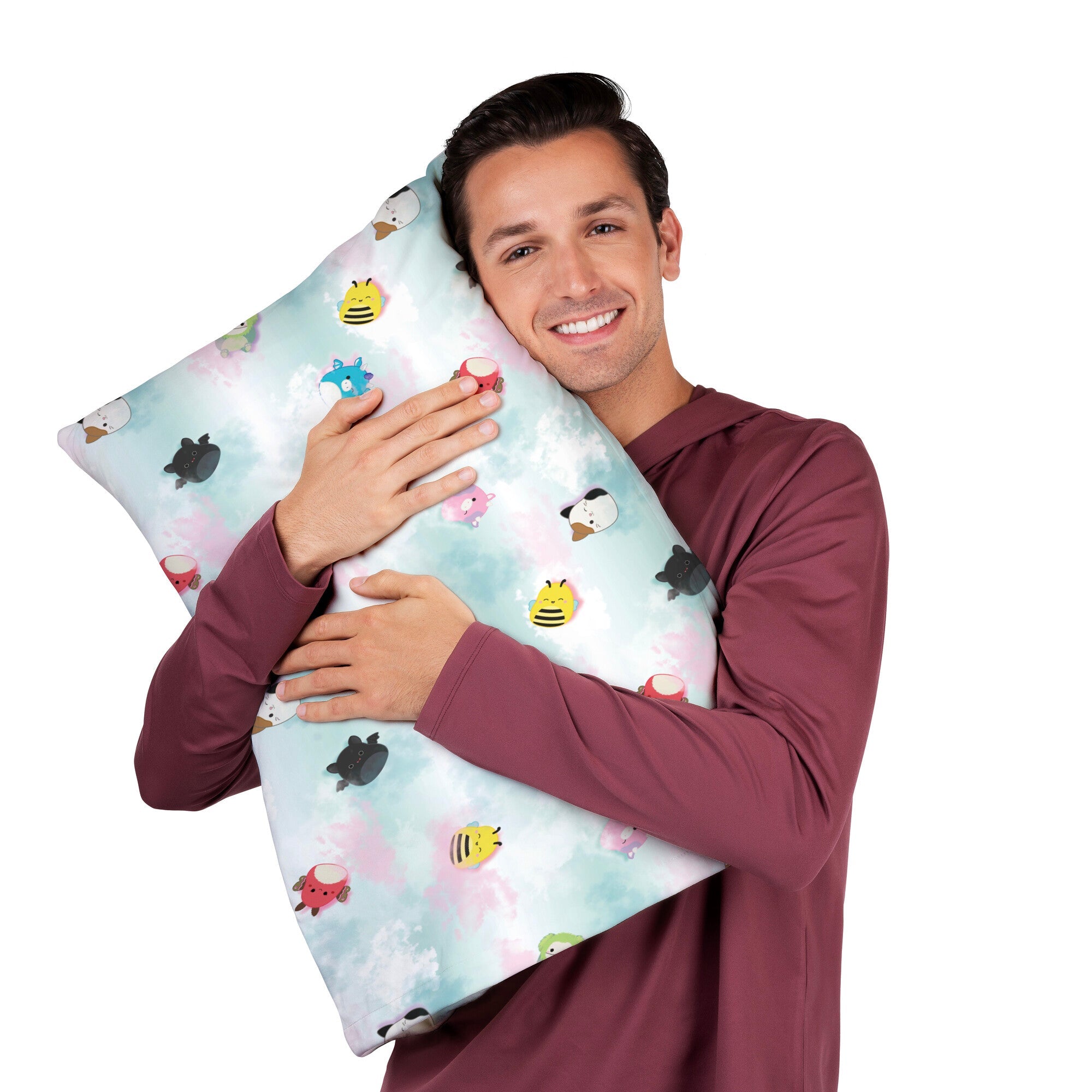 “On Cloud 9” Blue SquishPillow Pillowcase (Standard Size)