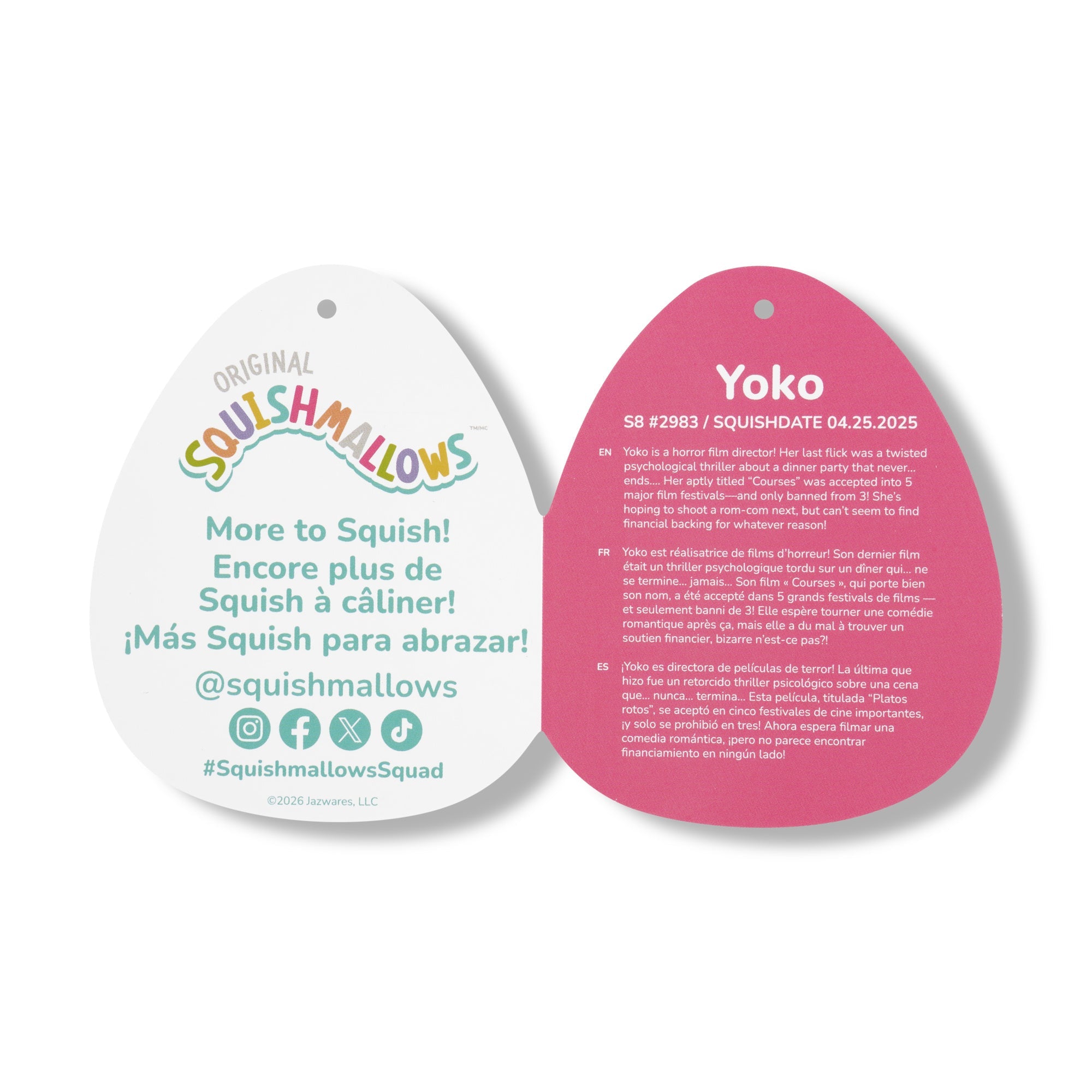 8-Inch Yoko the Charcoal Grey Octopus with Bucket Hat