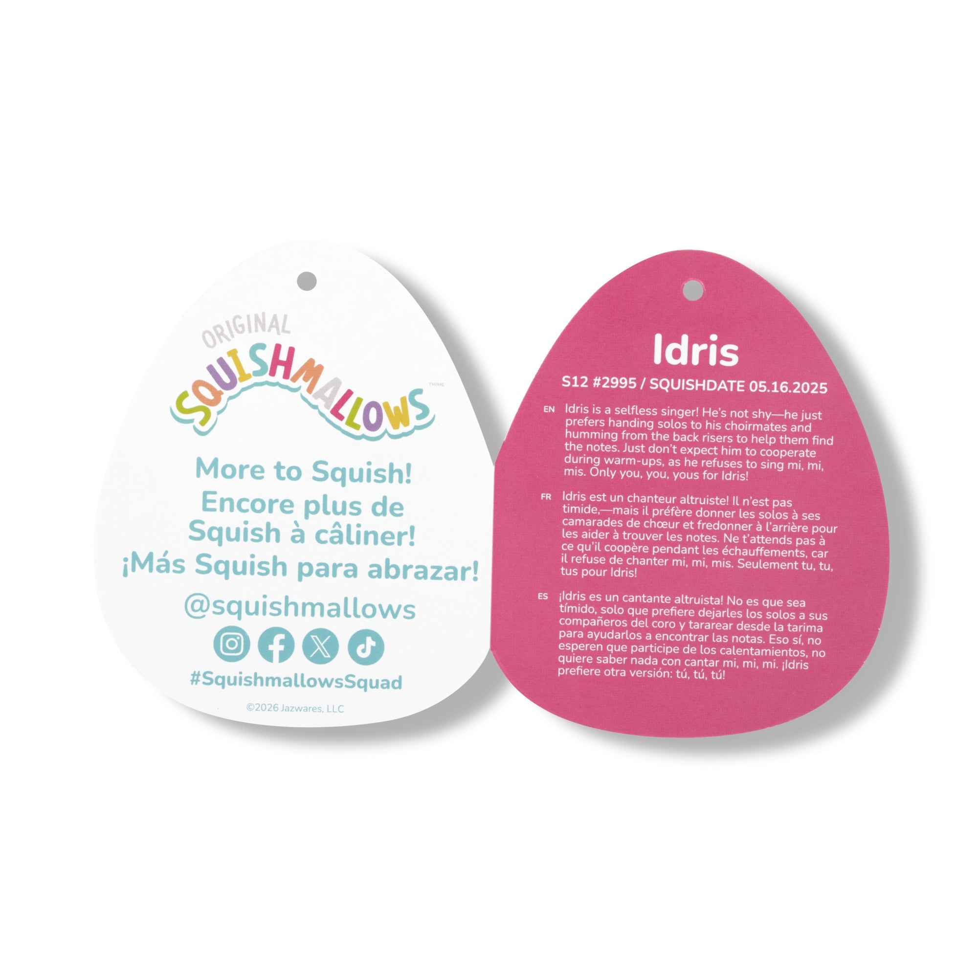 12-Inch Idris the Red and Off-White Cow