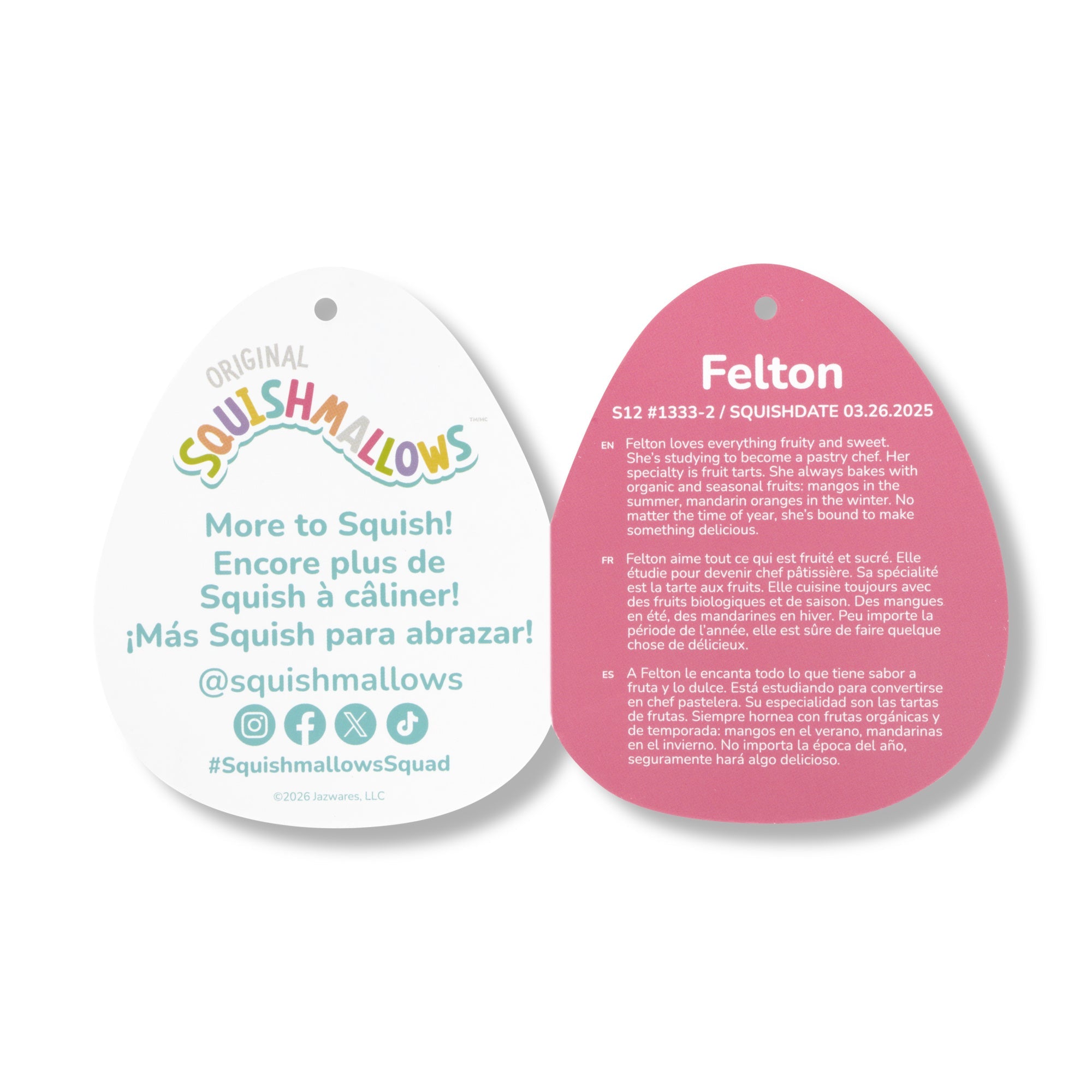 12-Inch Felton the Siamese Cat Holding Heart Churro