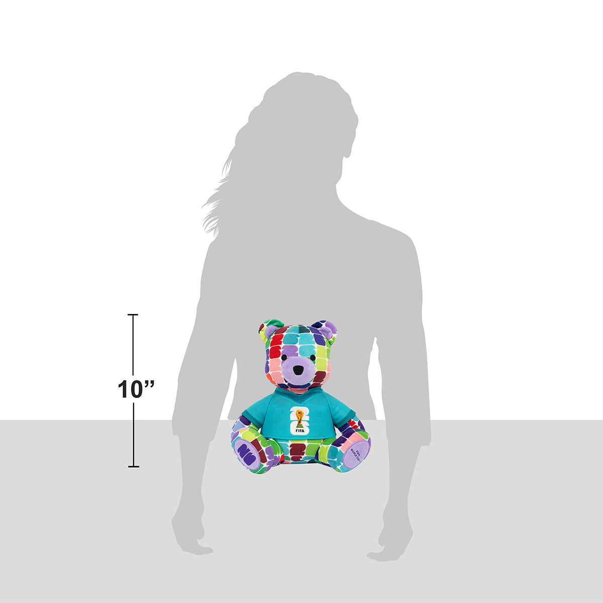 FIFA World Cup 2026 10-Inch Colorful Bear Plush