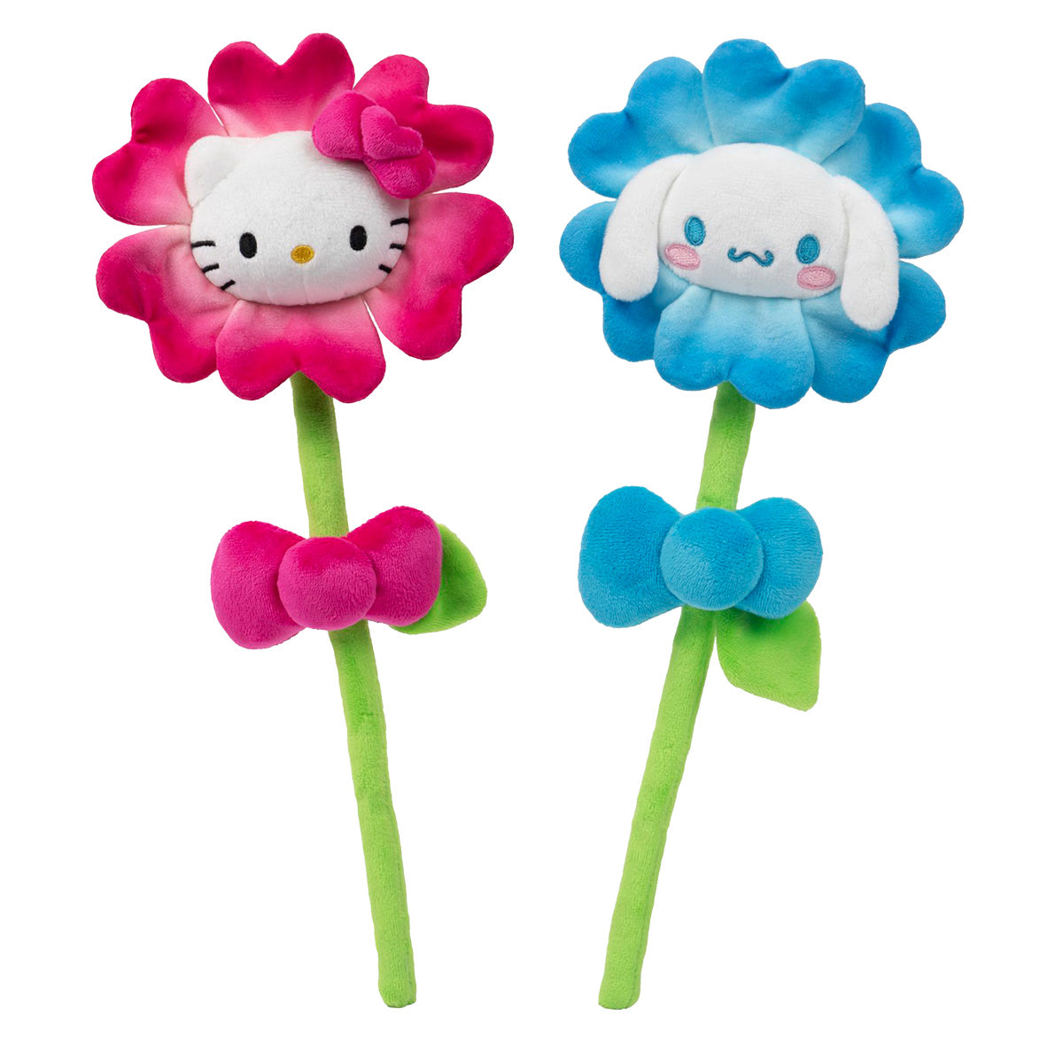 Hello Kitty and Friends 14-Inch Plush Flower 2-Pack - Hello Kitty & Cinnamoroll