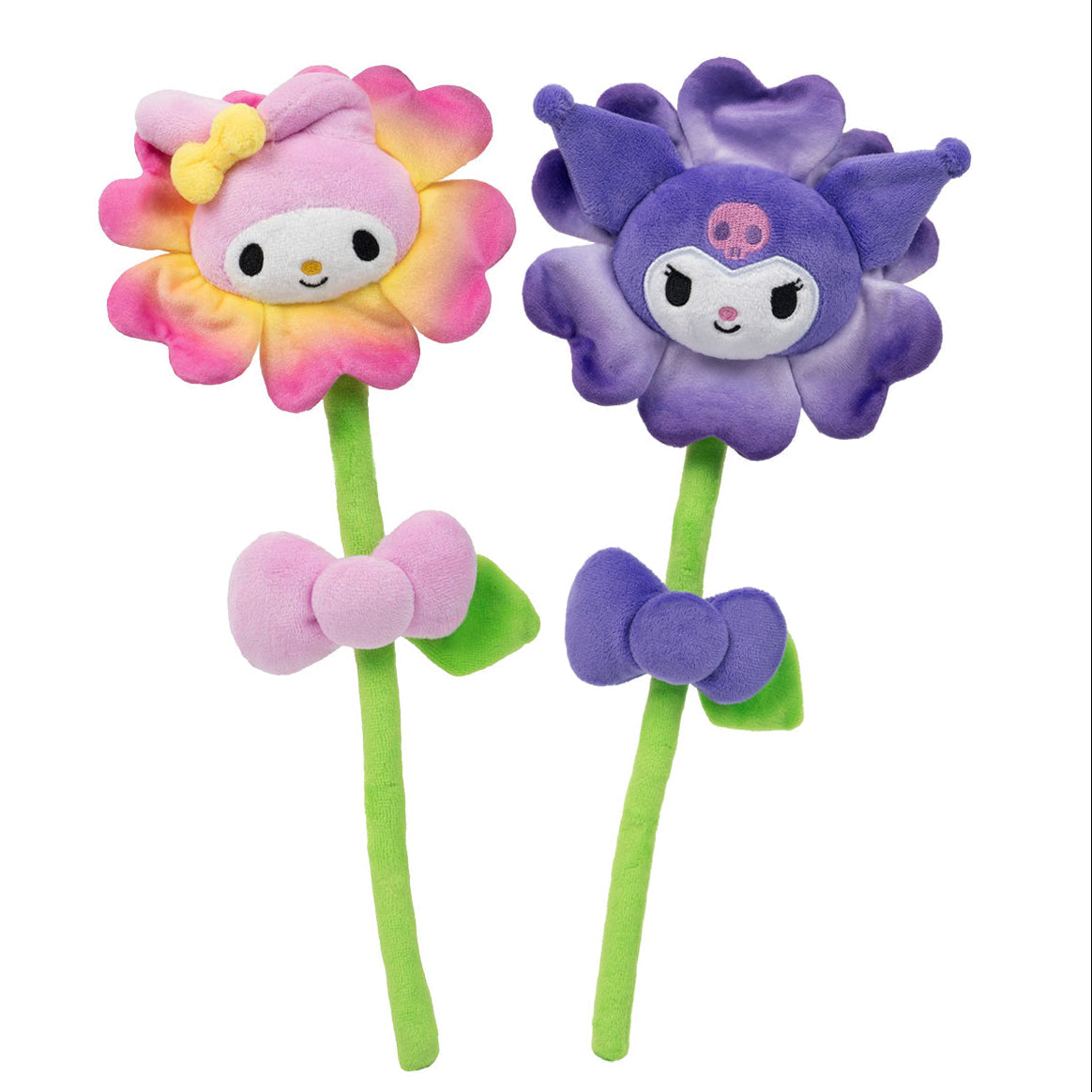 Hello Kitty and Friends 14-Inch Plush Flower 2-Pack - My Melody & Kuromi
